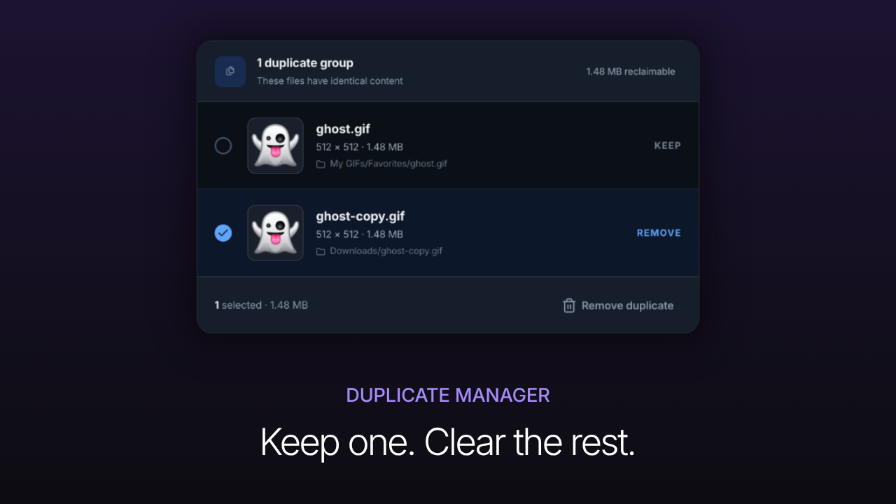 Remove Duplicate GIFs Without Losing the One You Need